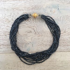Black Onyx Beaded Necklace